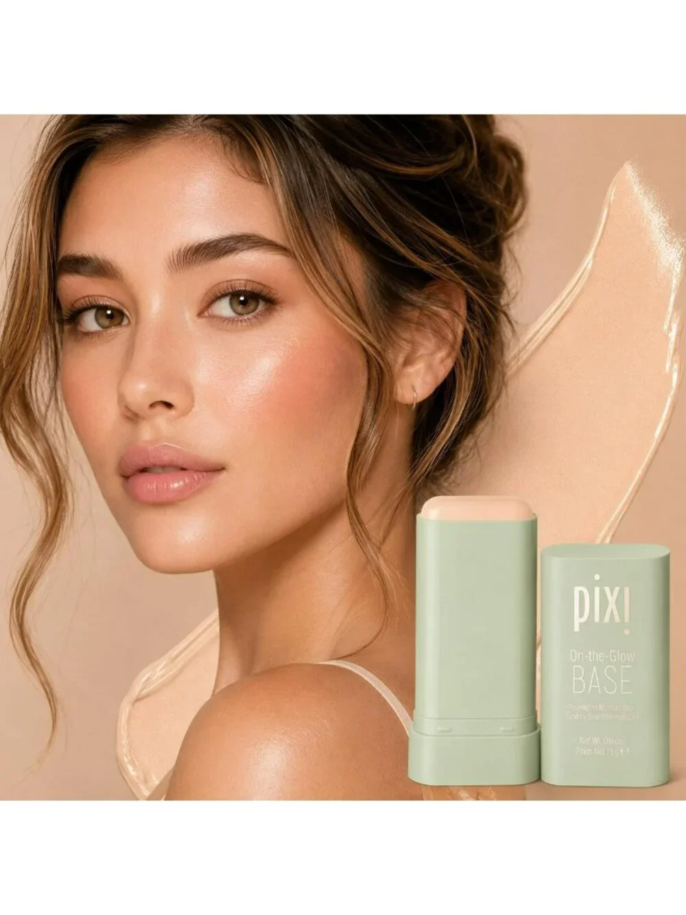 Pixi By Petra On-The-Glow Base Foundation Moisture Stick Beige 0.6 Oz Medium Neu